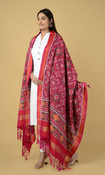 Double Ikat Patola Dupatta Nau Ratan