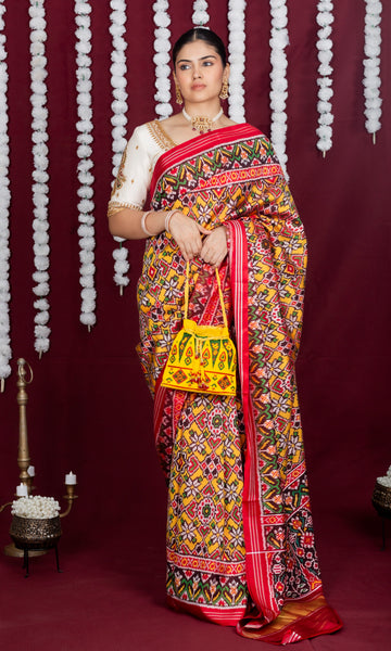 Twill Weave Patola Saree
