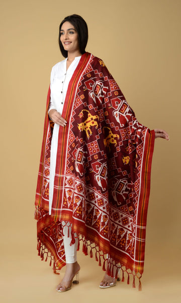 Double Ikat Patola Dupatta
