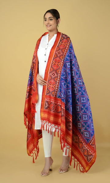 Single Ikat Patola Dupatta Chanda