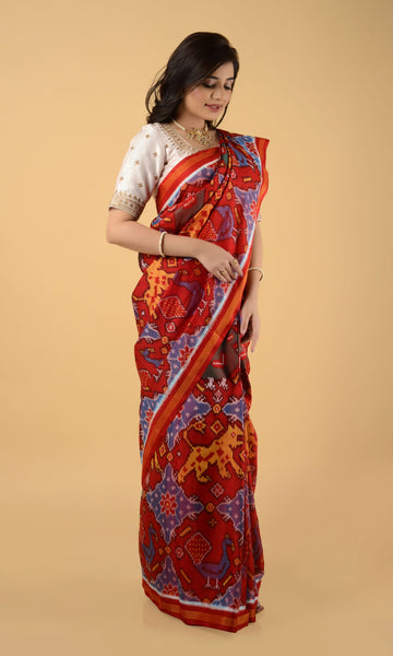 Single Ikat Patola Saree Patola Motifs