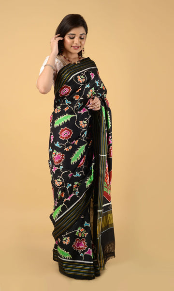 Double Ikat Patola Saree Jaal