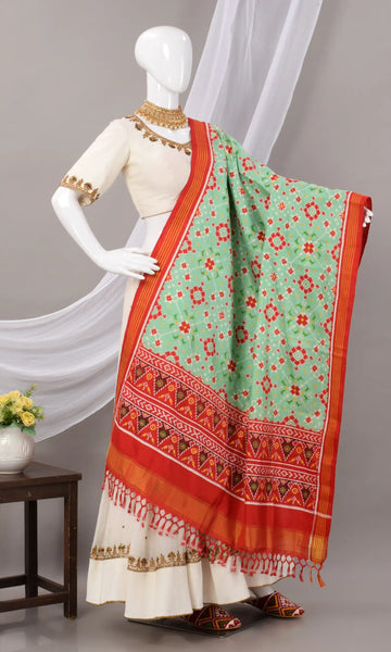 Double Ikat Patola Dupatta