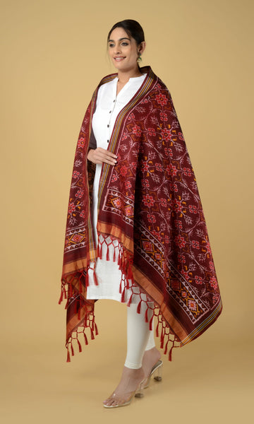 Single Ikat Patola Dupatta Chhabdi