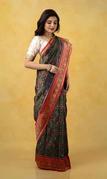 Banarasi Single Ikat Patola Nau Ratan