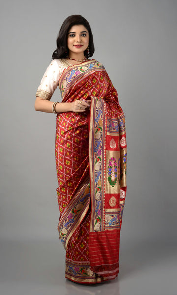 Paithani Single Ikat Patola Chanda