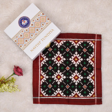 Double Ikat Pocket Square