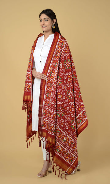 Double Ikat Patola Dupatta Nau Ratan