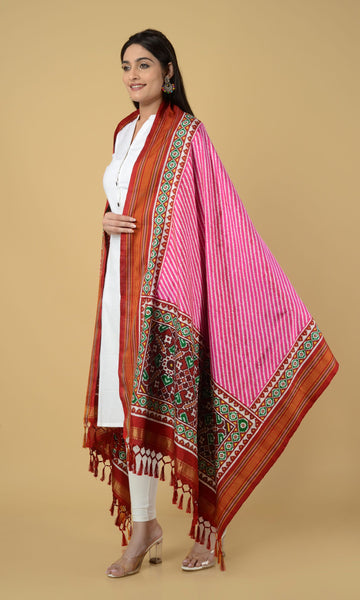 Double Ikat Patola Dupatta Laheriya