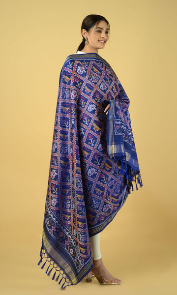Single Ikat Patola Dupatta Nari Kunj