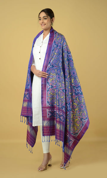 Single Ikat Patola Dupatta Chhabdi