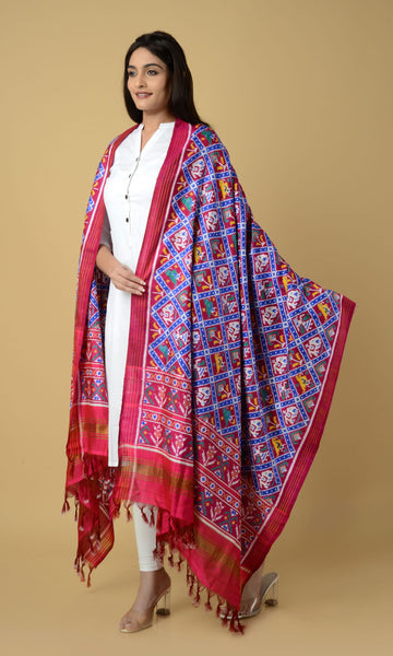 Double Ikat Patola Nari Kunj Dupatta