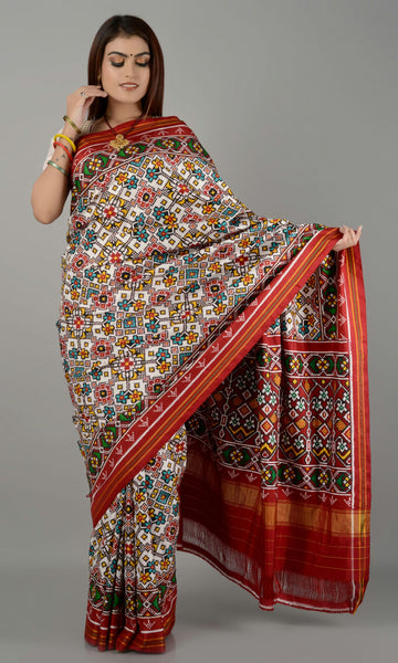 Double Ikat Patola Saree Nau Ratan