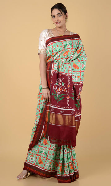 Double Ikat Patola Saree Nari Kunj