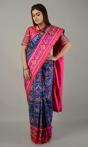 Single Ikat Patola Saree Patola Motifs