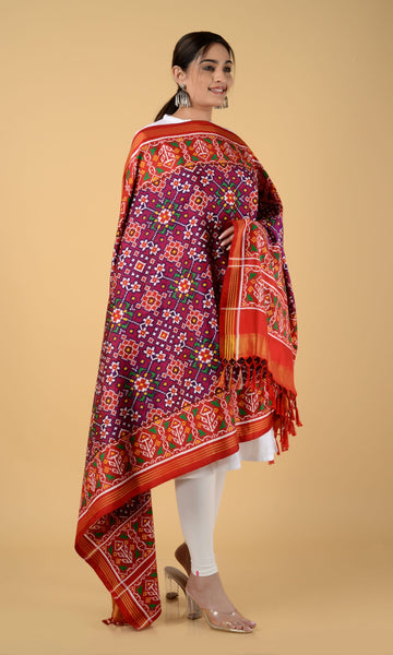 Double Ikat Patola Dupatta Nau Ratan