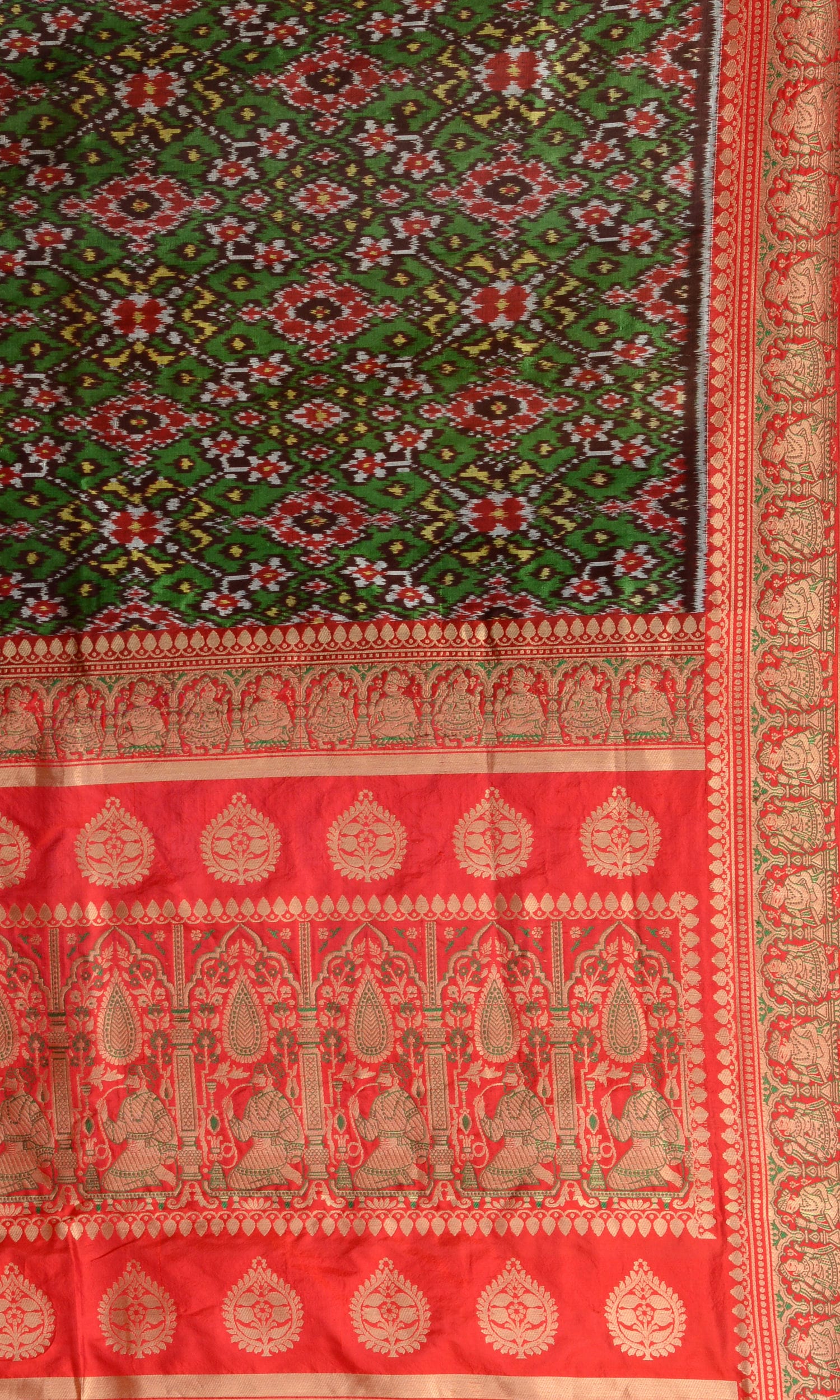 Banarasi Single Ikat Patola Nau Ratan