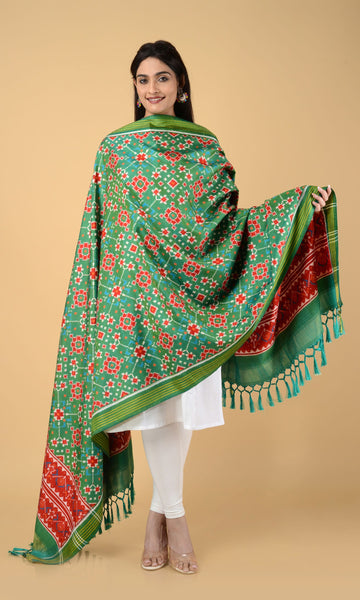 Double Ikat Patola Dupatta Nau Ratan