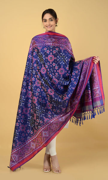 Single Ikat Patola Dupatta Nau Ratan