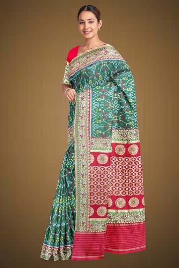 Paithani Single Ikkat Nau Ratan
