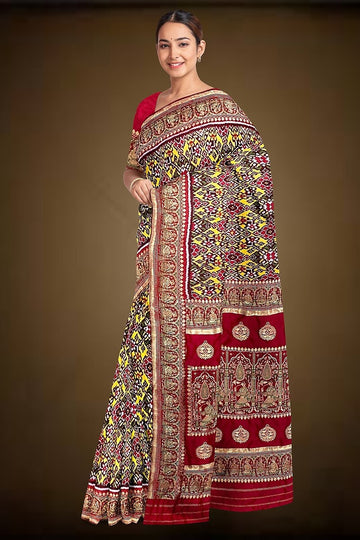 Patola By Navdip Tundiya Banarasi Single Ikkat Nau Ratan Memorable Saree 26