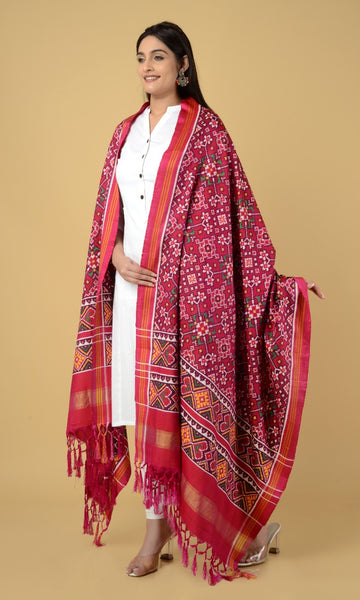 Double Ikat Patola Nau Ratan Duppatta