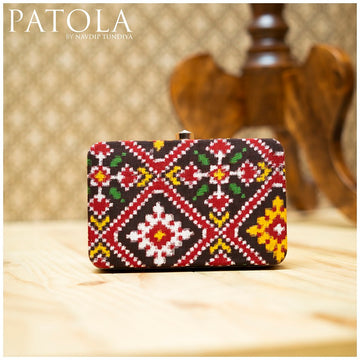 Double Ikkat Patola Clutch Chanda memorable 1