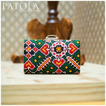 Double Ikkat Patola Clutch Manekchowk Memorable 14