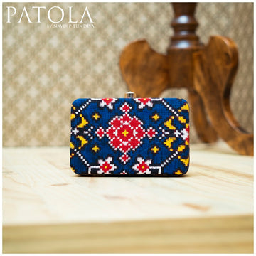 Double Ikkat Patola Clutch Nau Ratan Memorable 1