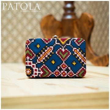 Double Ikkat Patola Clutch Manekchowk