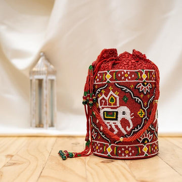 Moti Patola Beaded Batva Potali Hathi Savari
