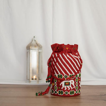 Moti Beaded Batwa Laheriya Elephant