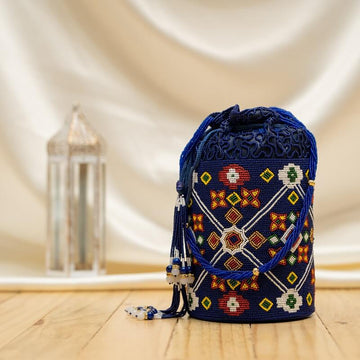 Moti Beaded Batwa Patola Potali Nau Ratan