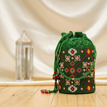 Moti Beaded Batwa Patola Potali Nau Ratan