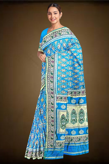 Paithani Single Ikat Patola Saree PanChanda Memorable 21