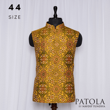 Nehru Jacket Single Ikat Patola