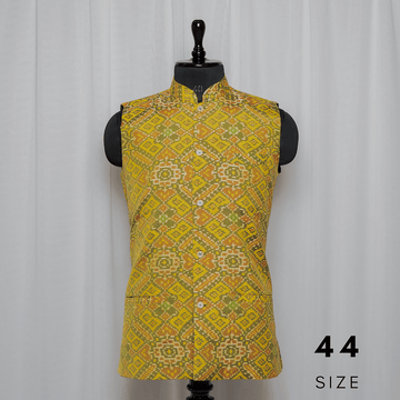 Nehru Jacket Single Ikat Patola Memorable 246
