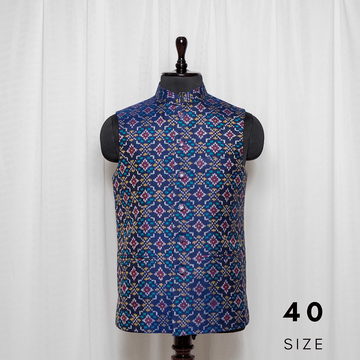 Nehru Jacket Single Ikat Patola Memorable 235