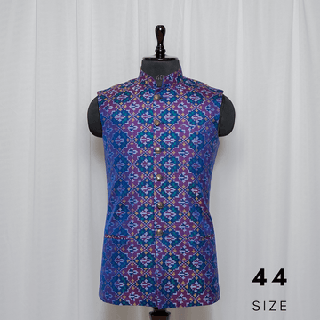 Nehru Jacket Single Ikat Patola Memorable 250