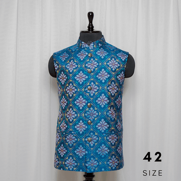 Nehru Jacket Single Ikat Patola Memorable 243