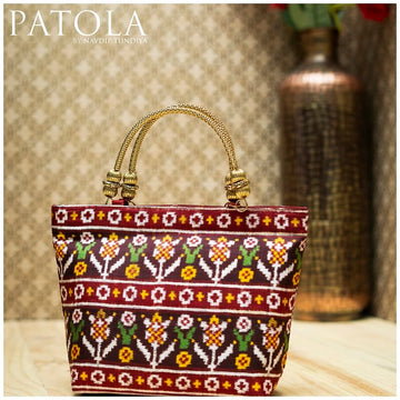 Double Ikkat Patola Flower Motif