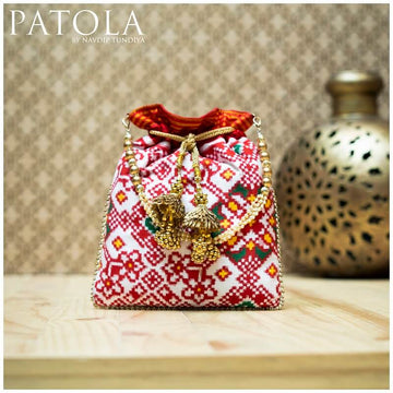 Double Ikkat Patola Batva Flower Motif Memorable 9