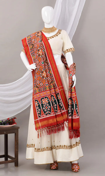 Double Ikat Patola Dupatta