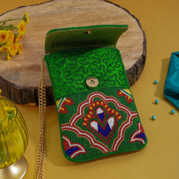 Mobile Cover Pearl Beaded Patola