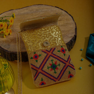 Mobile Cover Pearl Beaded Patola