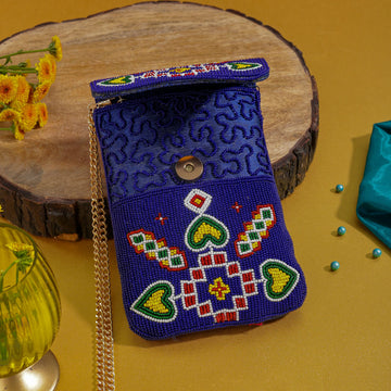 Mobile Cover Pearl Beaded Patola