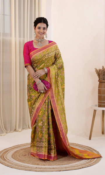 Single Ikat Patola Saree