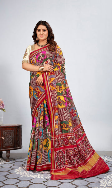 Single Ikat Patola Saree