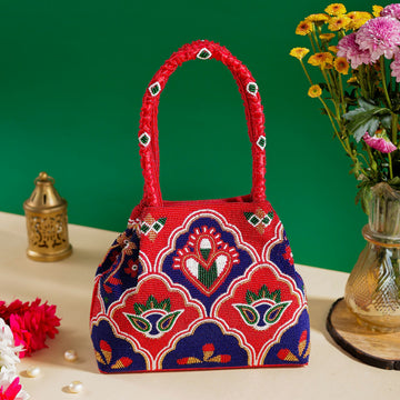 Moti Patola Beaded Batva Handbag