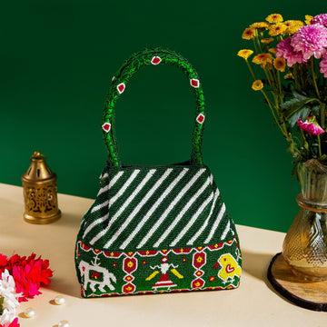 Moti Patola Beaded Batva Handbag